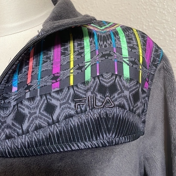 Fila soft fleece retro print jacket - Picture 2 of 15